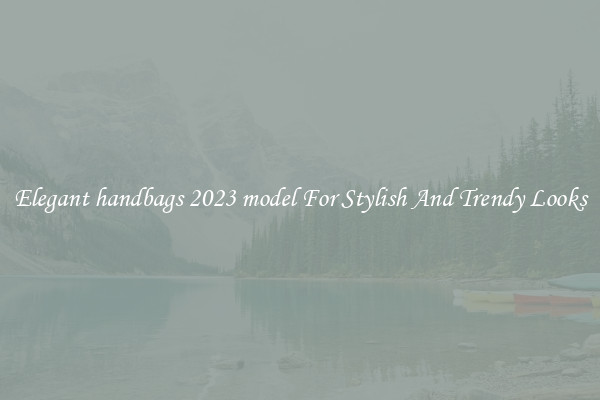 Elegant handbags 2023 model For Stylish And Trendy Looks