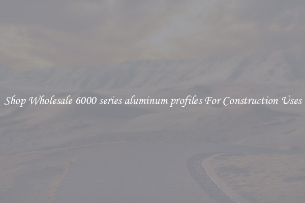 Shop Wholesale 6000 series aluminum profiles For Construction Uses