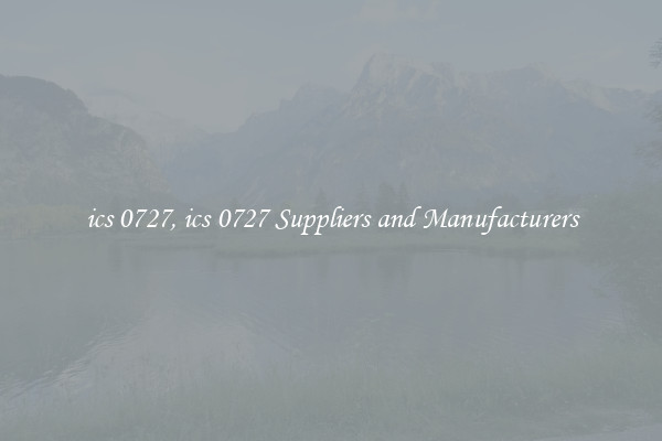 ics 0727, ics 0727 Suppliers and Manufacturers