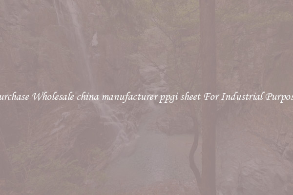 Purchase Wholesale china manufacturer ppgi sheet For Industrial Purposes