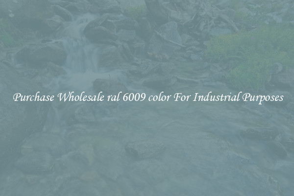 Purchase Wholesale ral 6009 color For Industrial Purposes