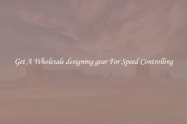 Get A Wholesale designing gear For Speed Controlling