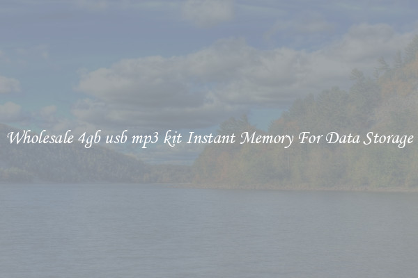 Wholesale 4gb usb mp3 kit Instant Memory For Data Storage
