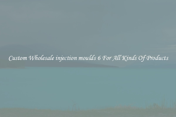 Custom Wholesale injection moulds 6 For All Kinds Of Products