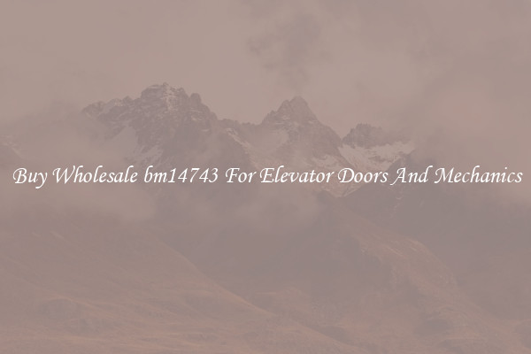 Buy Wholesale bm14743 For Elevator Doors And Mechanics